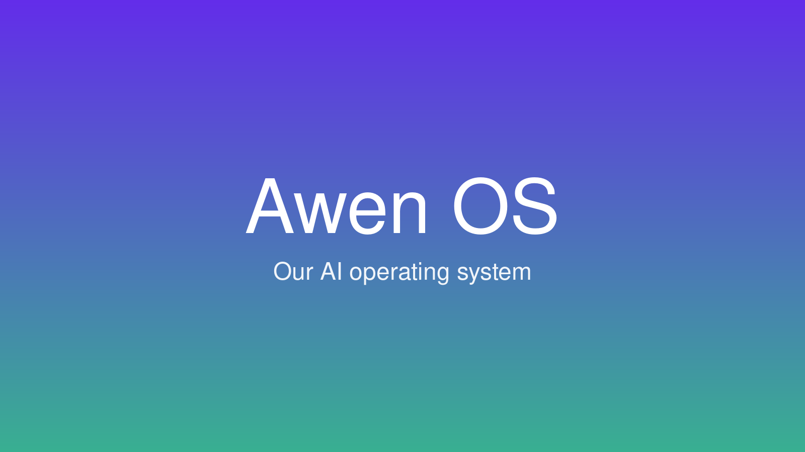 Awen OS screenshot